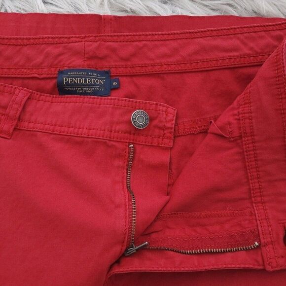 Pendleton Solid Red Skirt Womens Size 16 - Picture 6 of 8
